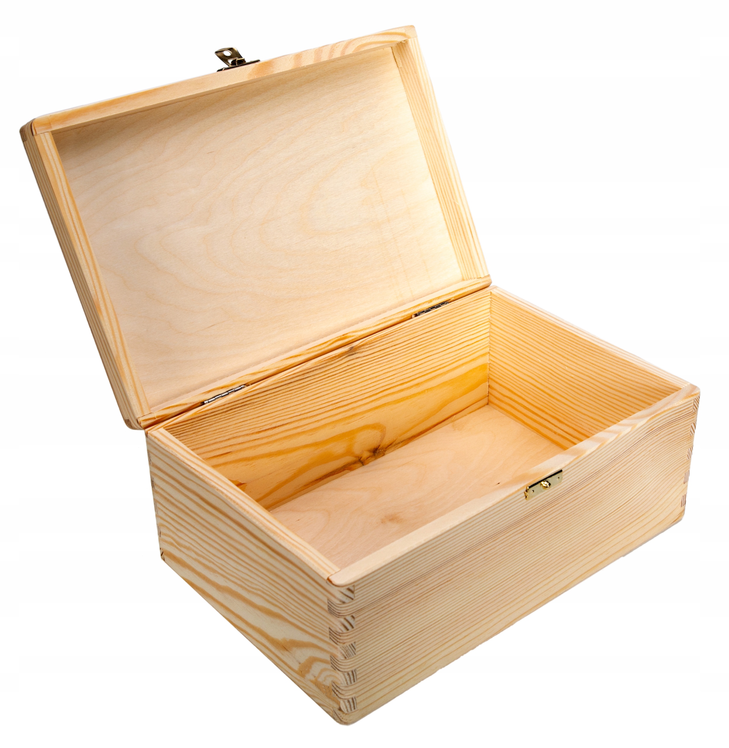 

Pudełko Drewniane Zapięcie Skrzynka Pojemnik 30x20