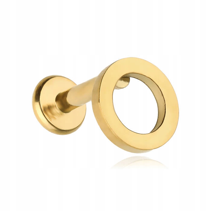 

Kolczyk labret kółko do ucha helix złoty 1,2/6