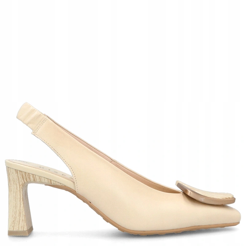 Španělské lodičky na podpatku Hispanitas HV264762 Krémové 38