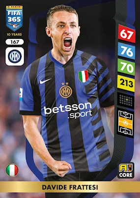 2025 Panini Adrenalyn XL Fifa 365 167 Davide Frattesi