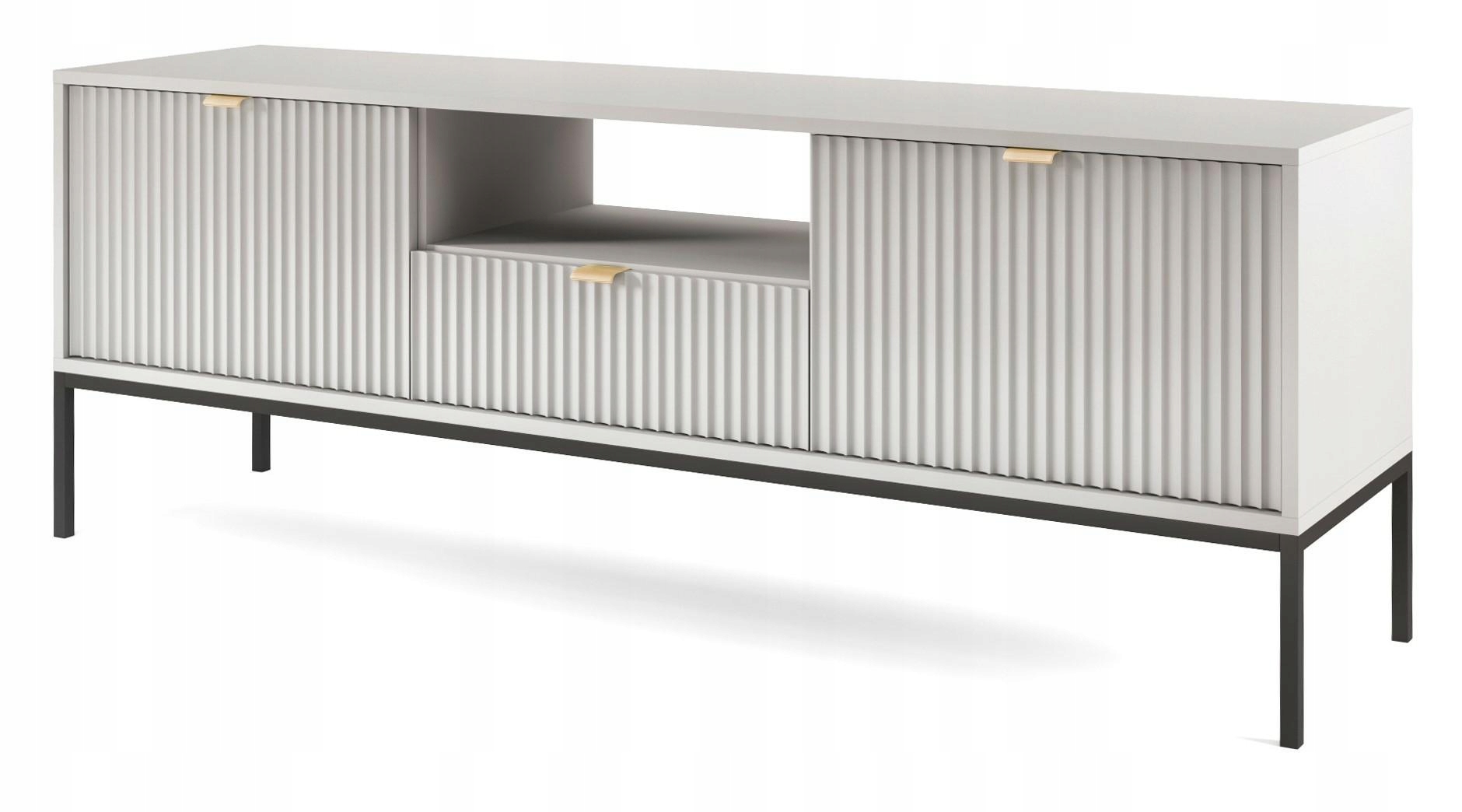 Szafka RTV NOVA RTV-154S szara komoda POD TV telewizor 154 cm stojąca mat