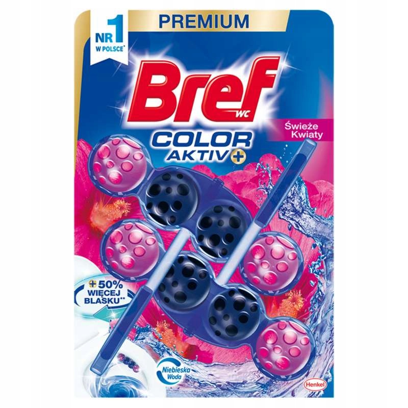 

Bref Color Active Zawieszka Wc Świeże Kwiaty 2x50g