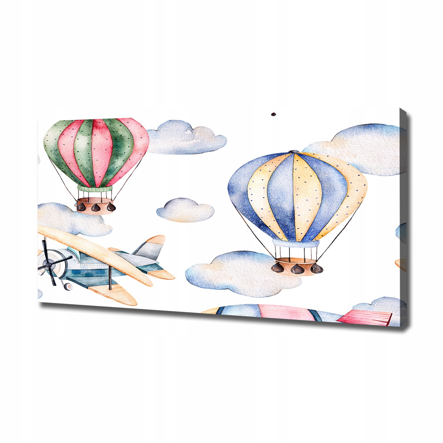 

Foto obraz na płótnie Samoloty i balony 120x60 cm