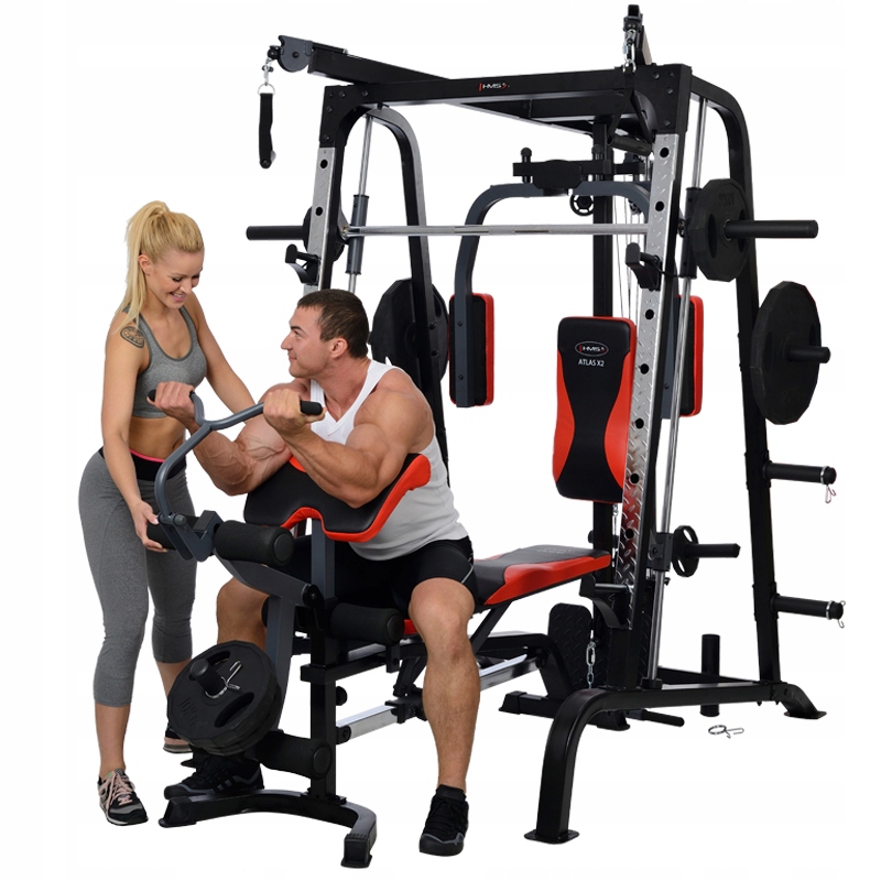 SUWNICA ATLAS X2 HMS DOMOWA SUWNICA SMITHA TRENING SIŁOWY SPORT SIŁOWNIA Marka HMS
