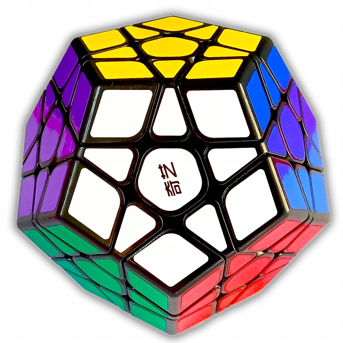 Kostka MEGAMINX 3x3 połyskująca KLASYK + podstawka