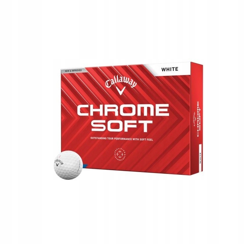 Golfové míčky Callaway Chrome Soft 2024 (bílé, 12 ks)