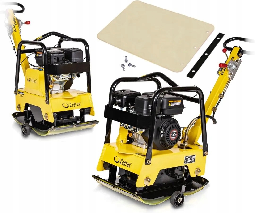 MOCNA ZAGĘSZCZARKA GRUNTU REWERS Rewersem 122KG CEDRUS ZG06 REWERSYJNA