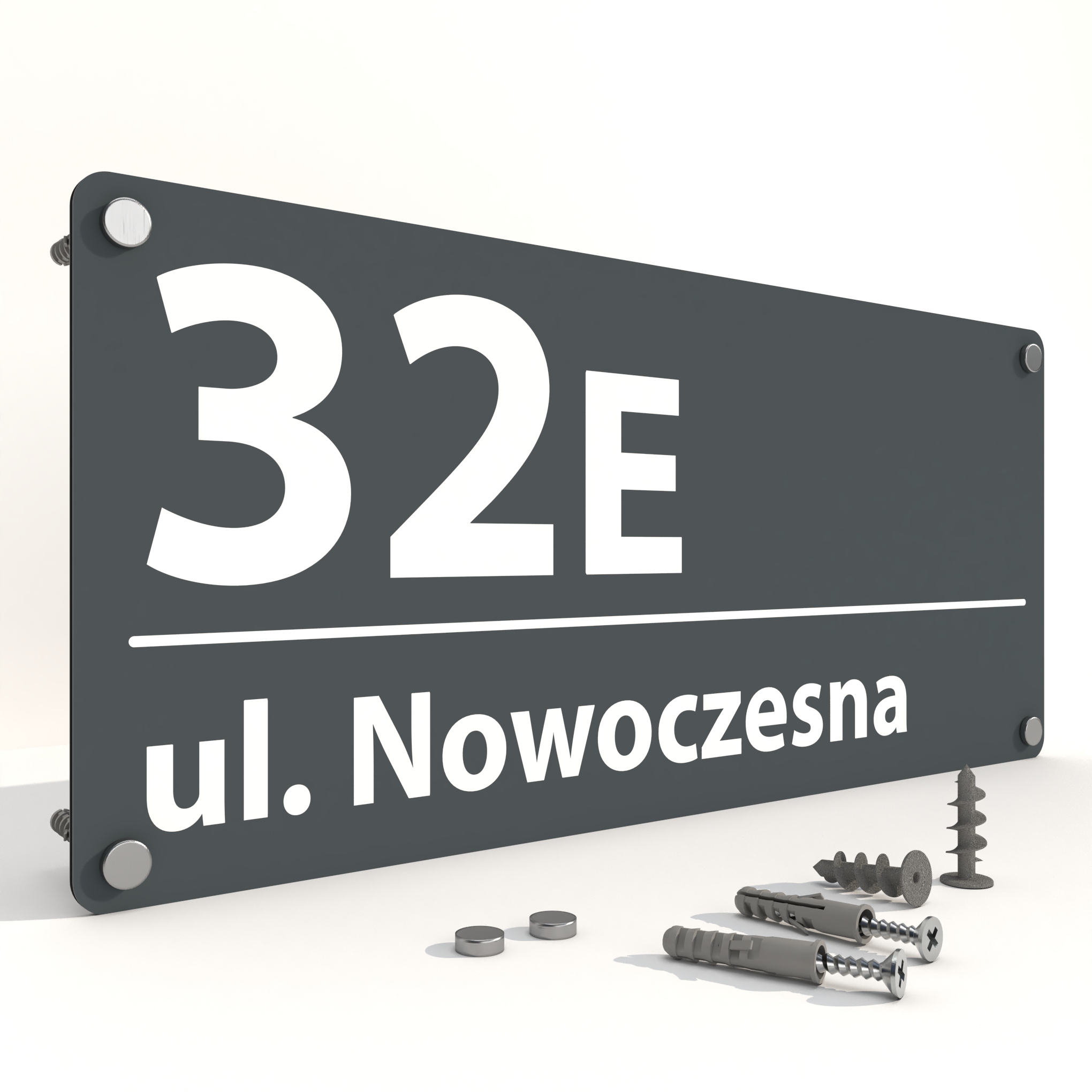 Tabliczka tablica ADRESOWA numer na dom numer domu ALUMINIOWA 35x15 KOLORY