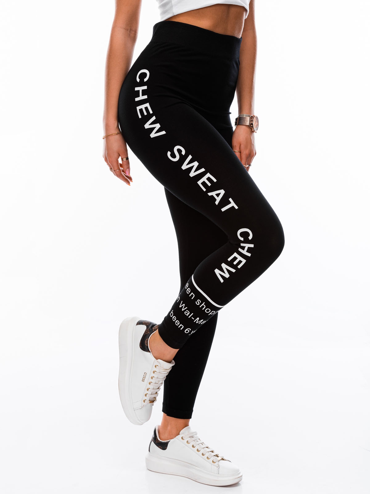 

Spodnie damskie legginsy 128PLR czarne one size