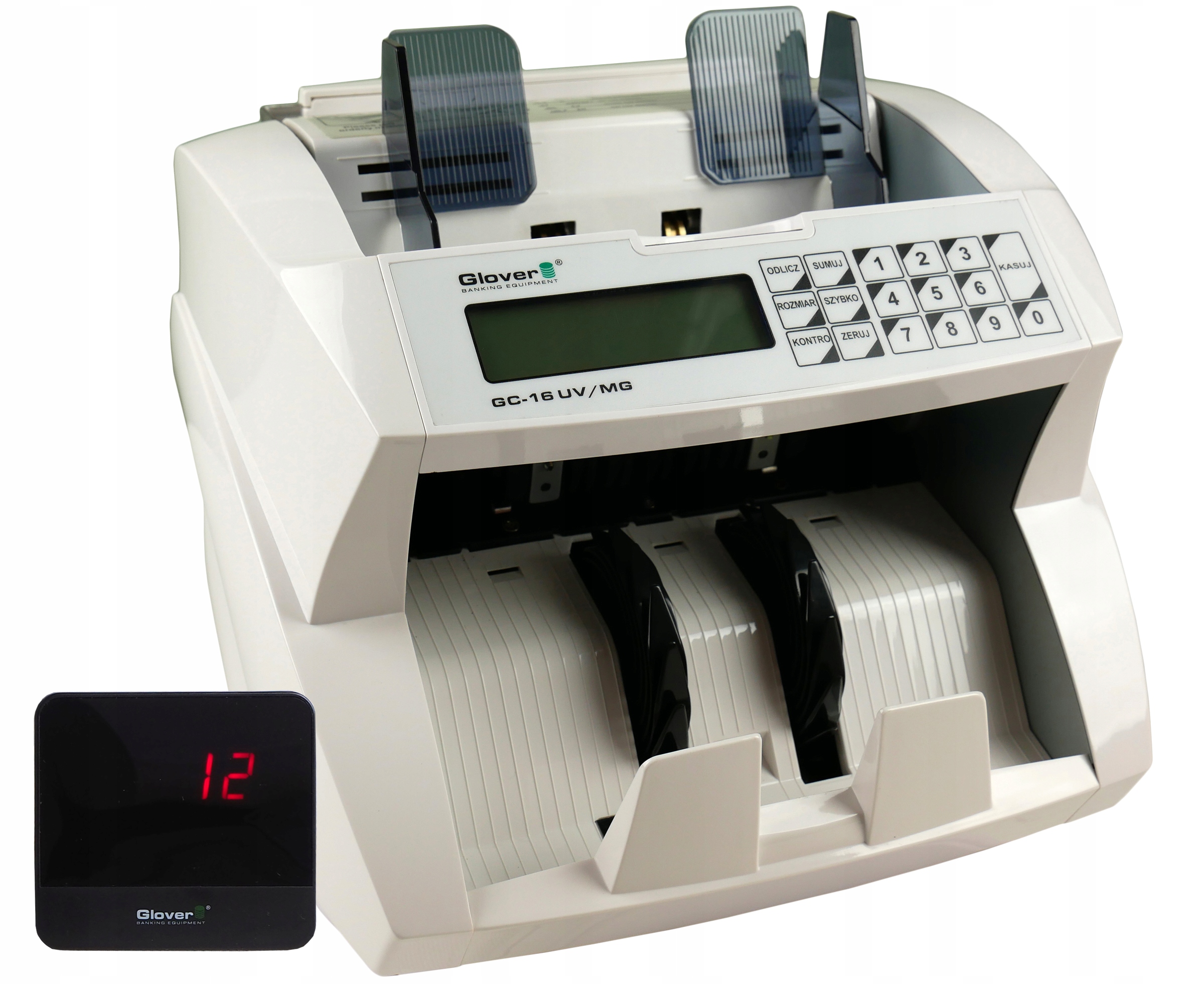 LICZARKA DO BANKNOTÓW GLOVER GC-16 UV + WYŚ + TESTER + BANDEROLE EAN (GTIN) 5903684827022