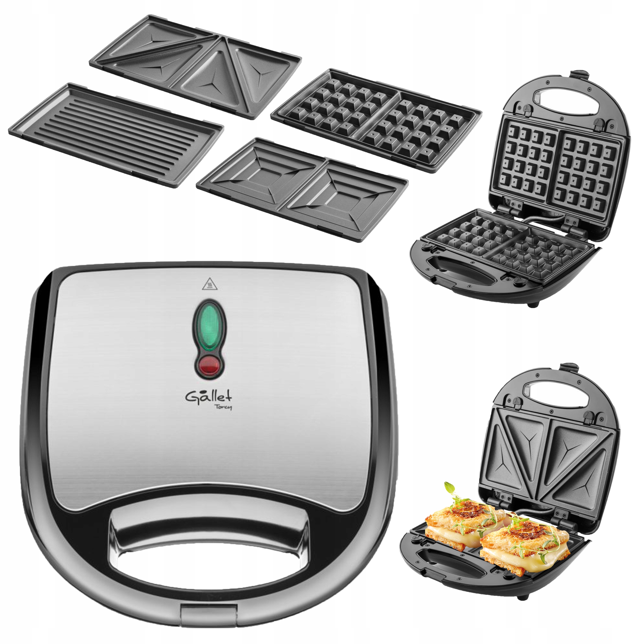 

Opiekacz Do Kanapen 4W1 Grill Toster Gofrownica
