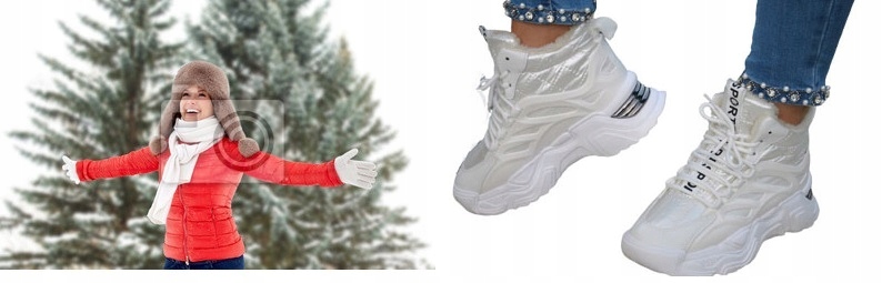 BUTY ZIMOWE TREKINGI ŚNIEGOWCE botki TURYSTYCZNE SPORT MŁODZIEŻOWO DAMSKI Oryginalne opakowanie producenta pudełko