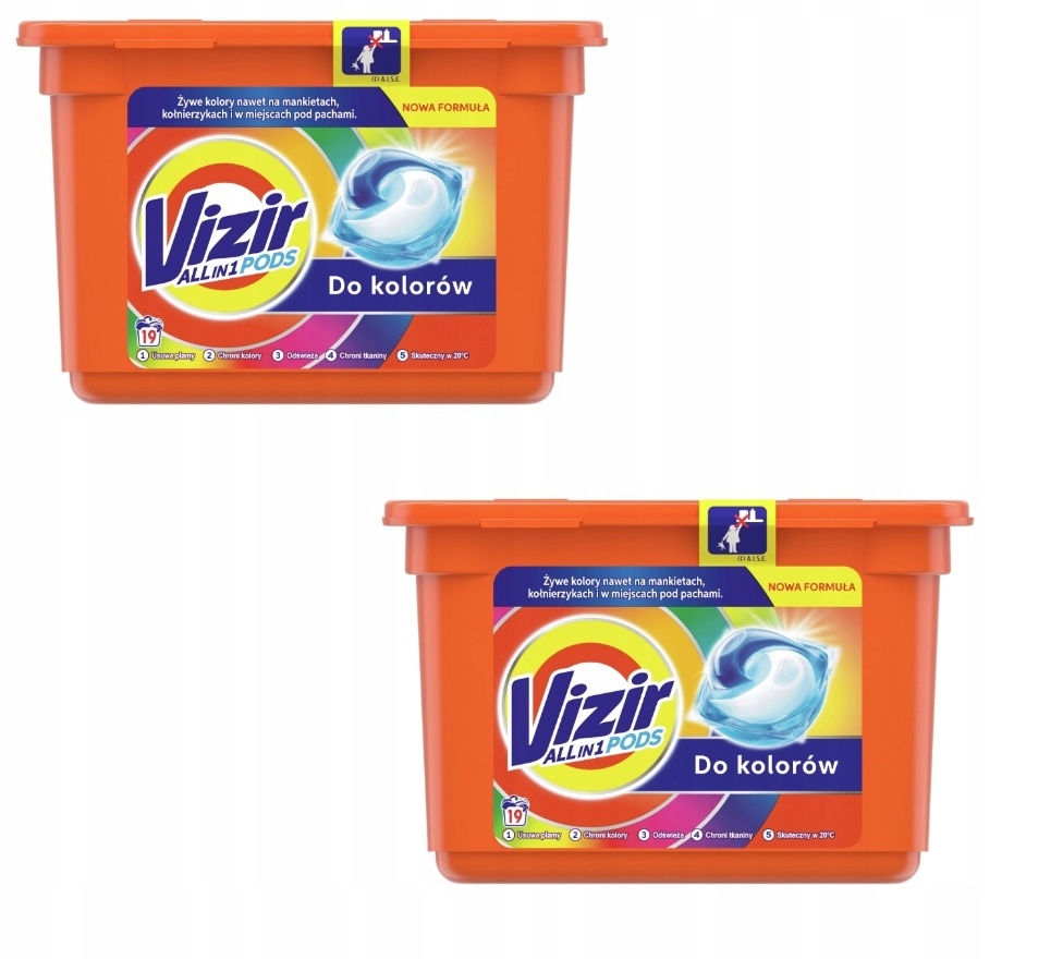 

Vizir Kapsułki Żelowe Kolor All In 1 Pods 38SZT