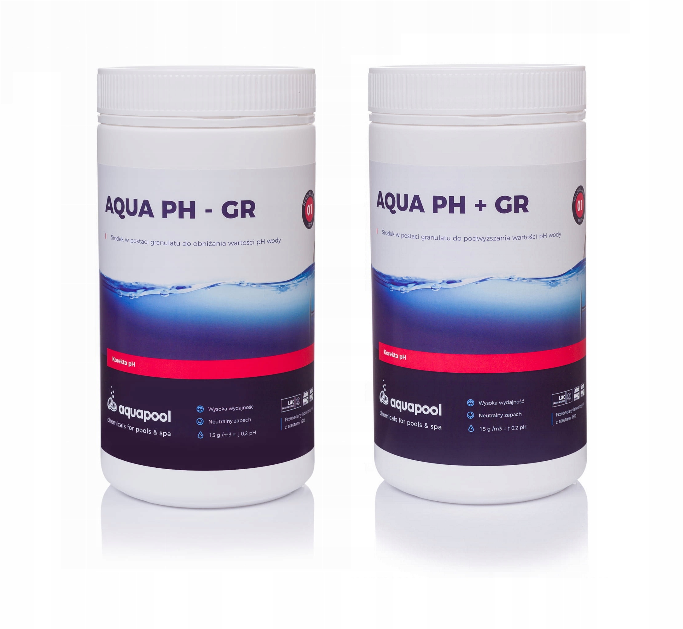 

Zestaw pH Plus Granulat 1 kg + 1,5 kg pH Minus