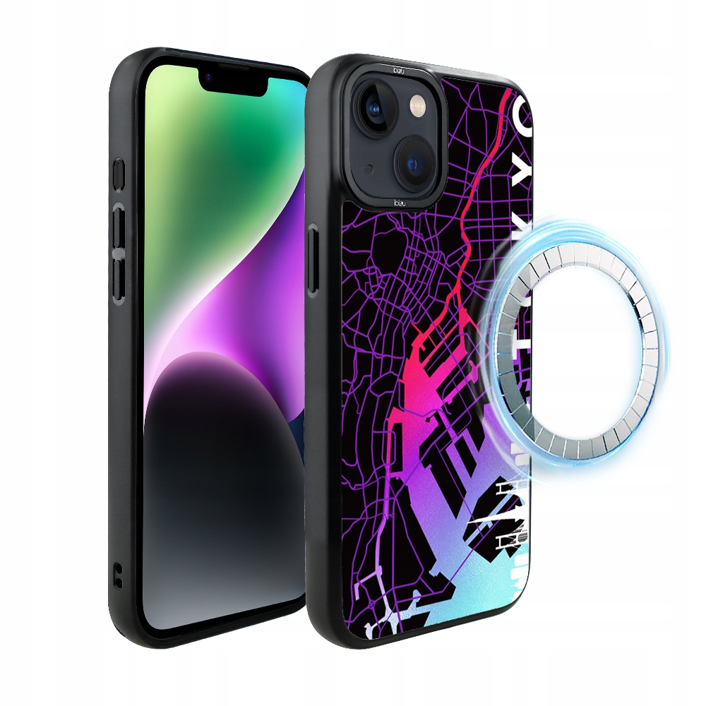 Pouzdro iPhone 14 Plus Ibizu DropGuard Matt od MagSafe, Tokio