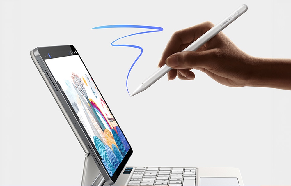 BASEUS RYSIK PENCIL PEN STYLUS AKTYWNY DO TABLETA APPLE IPAD AIR / PRO LED Stan opakowania oryginalne