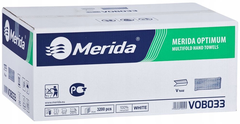 

Merida Ręczniki Papierowe Zz Białe 3200 Szt VOB033