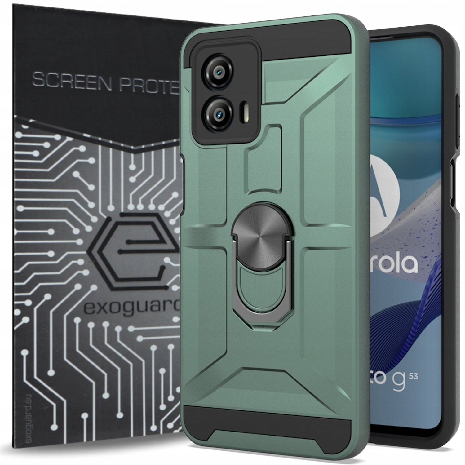 

Etui Pancerne Case+szkło do Motorola Moto G53 5G