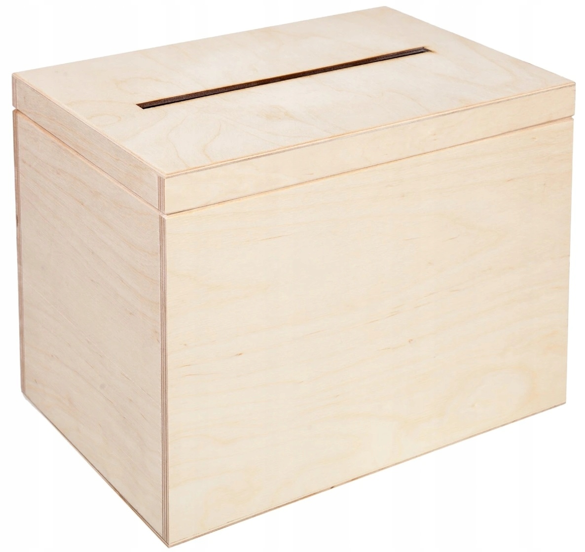 

Drewniane Duże Pudełko 30x21 z otworem na koperty