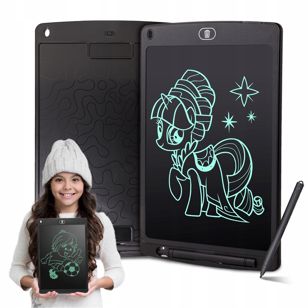 Tablet Graficzny Do Rysowania Tablica Notatnik Znikopis LCD Duży 12 Cali