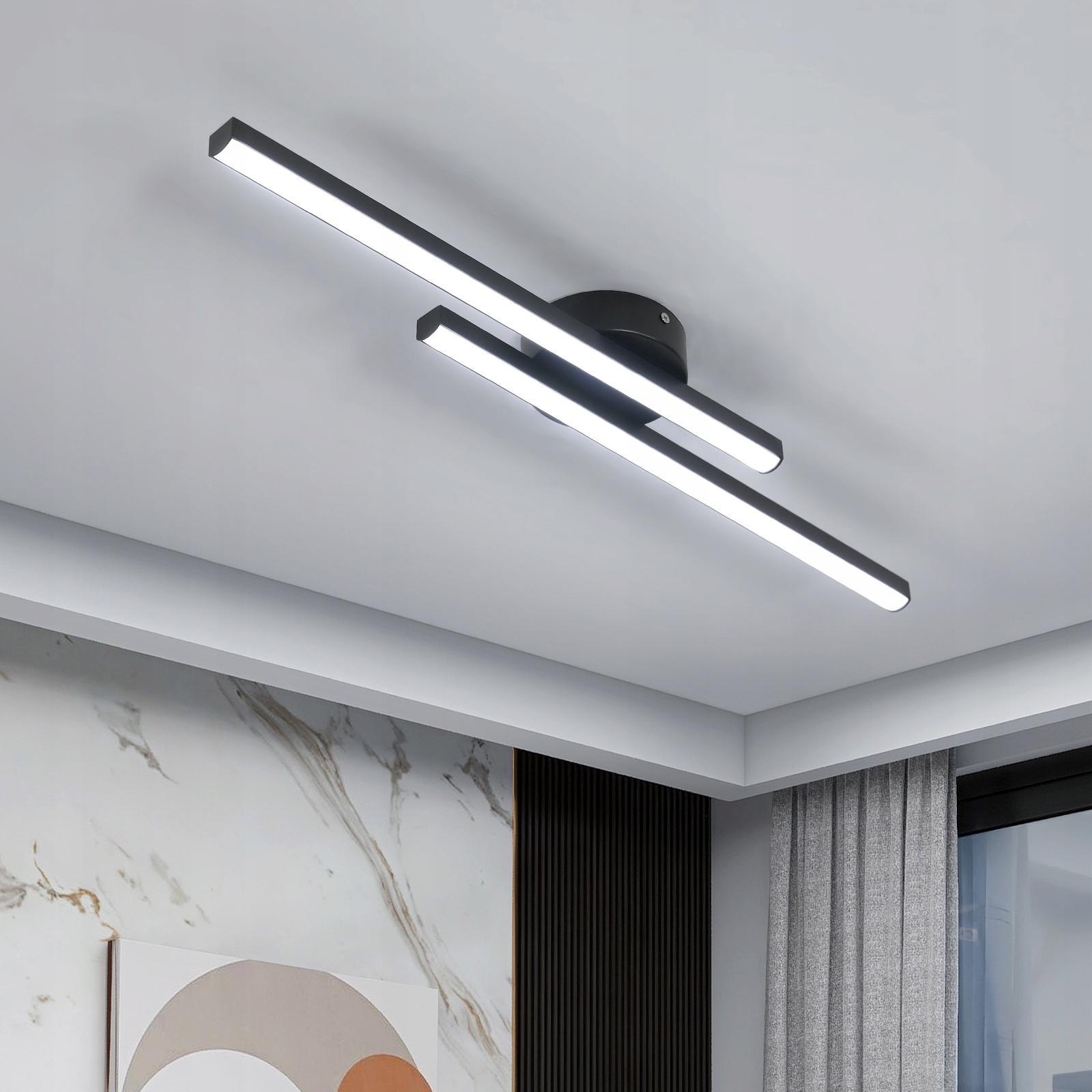 KINKIET LED CZARNY NOWOCZESNY LAMPA ŚCIENNA ŚCIEMNIANA 20W 3000-6500K EAN (GTIN) 06977039577541