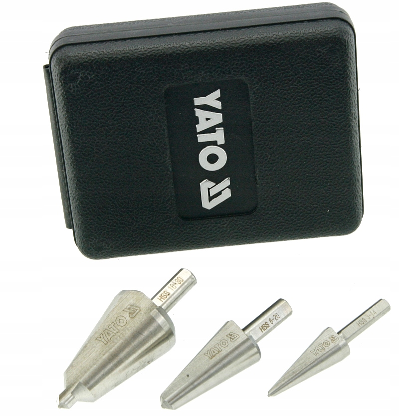 

Yato Zestaw 3 wierteł stożkowych 3-30mm YT-44730