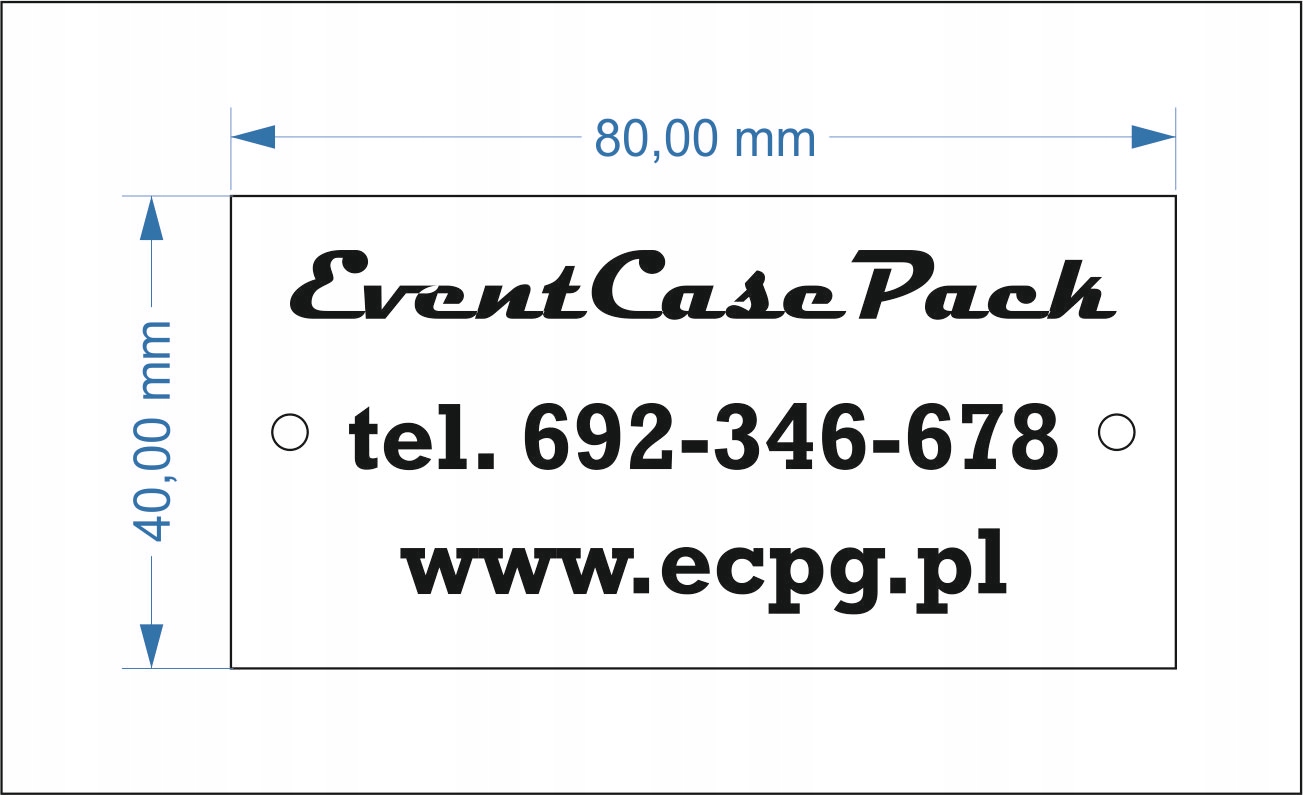 Tabliczka aluminiowa z własnym grawerem srebr.mat Producent inny