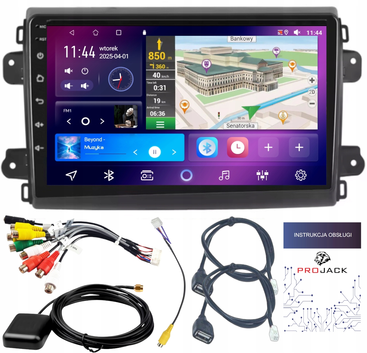 Autorádio Gps Android Fiat Ducato 2020-2023 Carplay Wifi 4GB 64GB