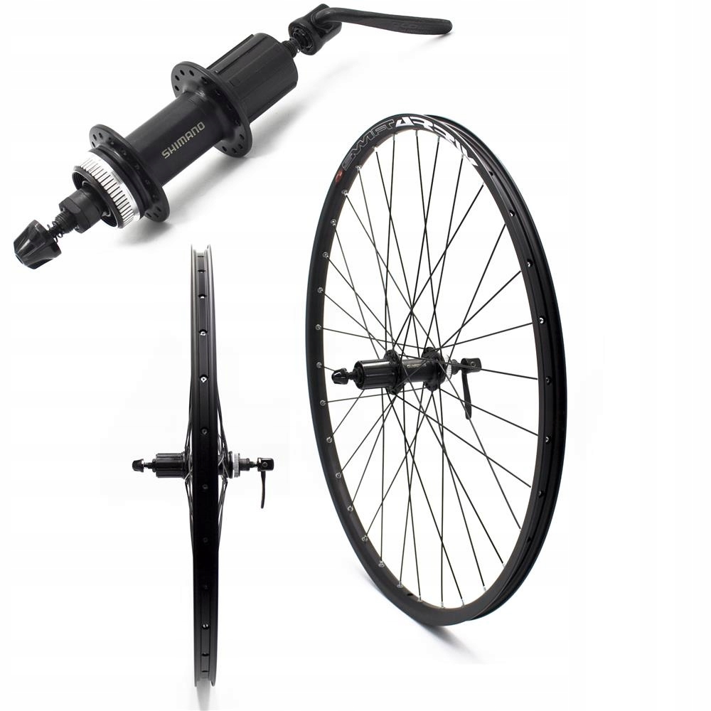 Koło rowerowe tylne Mtb 27,5" Stars, FH-QC300, Sle czarne Center Lock 36H