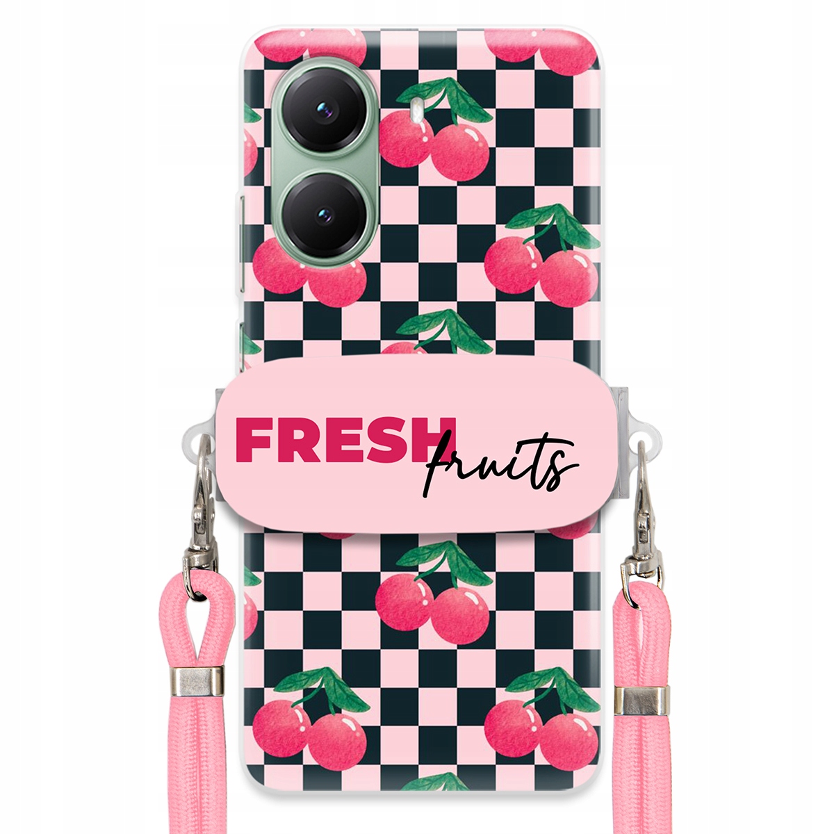 Puzdro pre Xiaomi Turbo 4 5G Crossbody vodítko držiak šachovnice Fresh Fruits