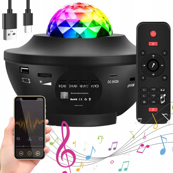 

Projektor Gwiazd Star Lampka Nocna Led Usb Pilot