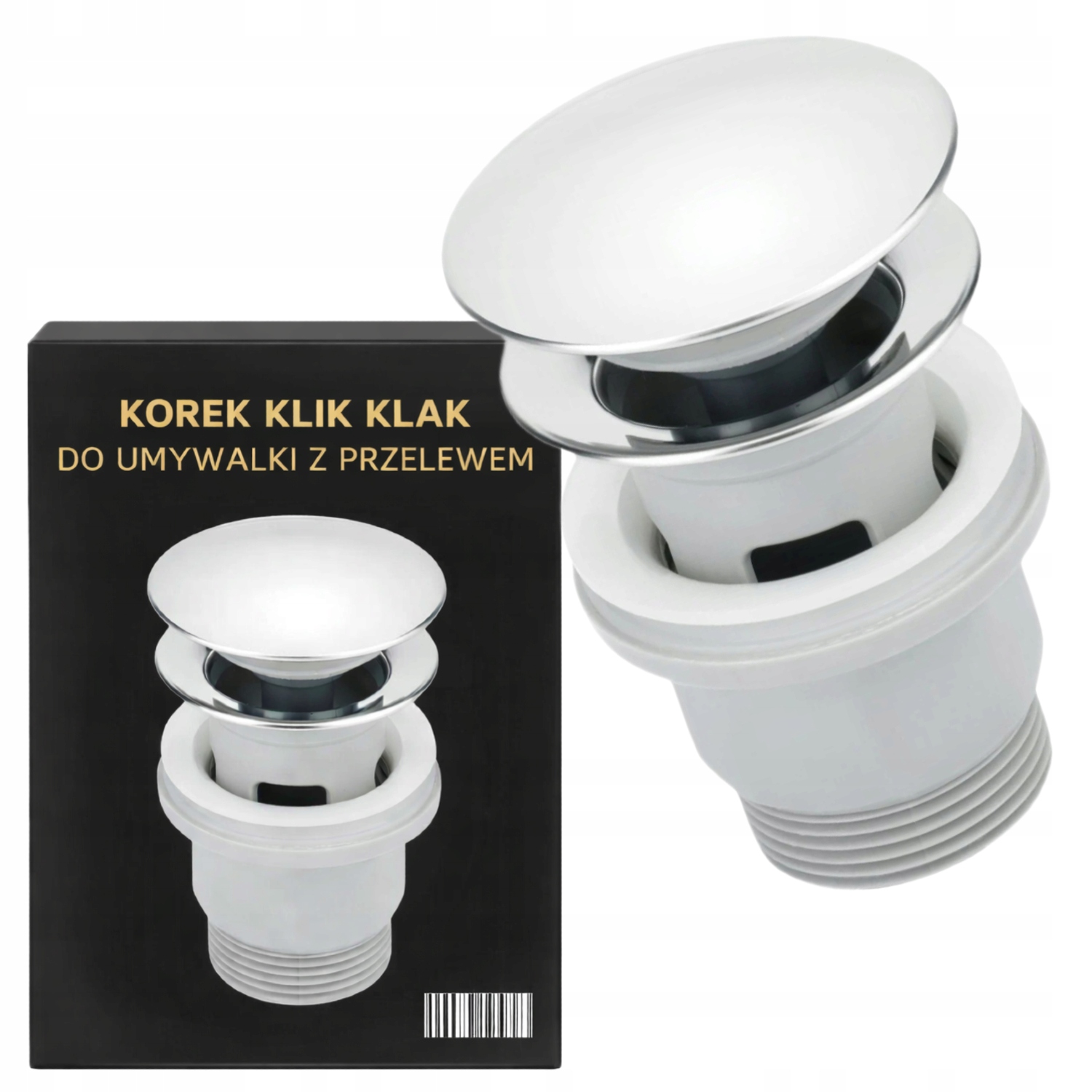 ПРОБКА КЛИК КРАН ДЛЯ УМЫВАЛЬНИКА С ПЕРЕЛИВОМ ПРОБКА ДЛЯ УМЫВАЛЬНИКА СЛИВНАЯ ХРОМ