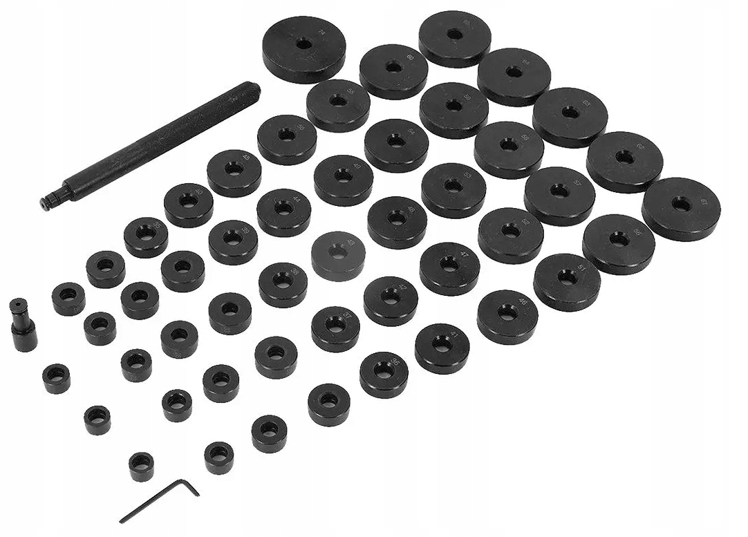 Sada na osadzovanie ložísk, tesniacich prvkov a gumových spojovacích prvkov