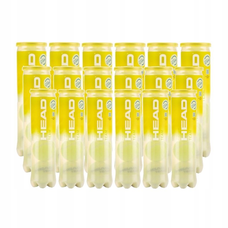 Tenisové míčky Head Team Karton 18 x 4 ks