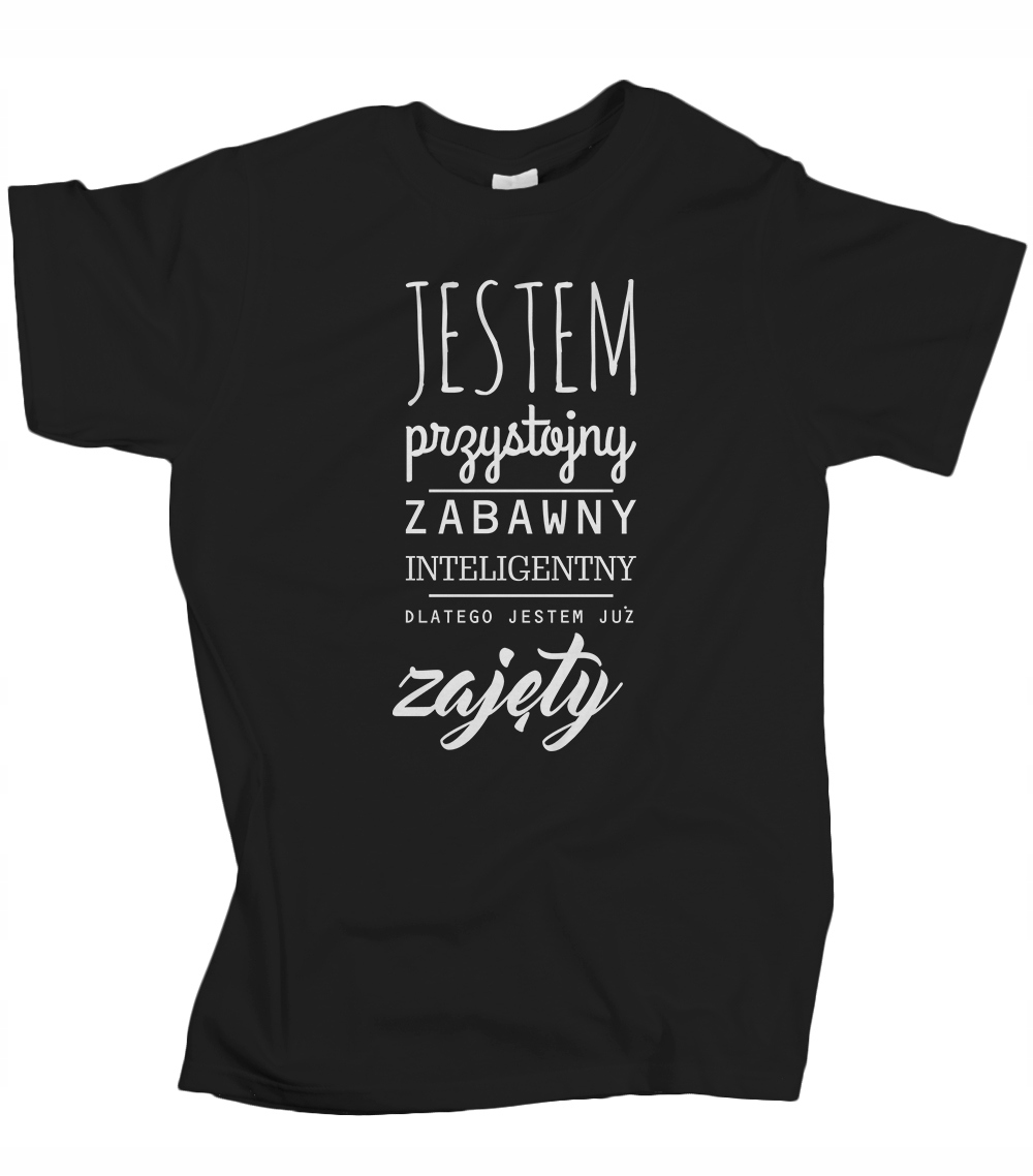 

Koszulka męska Jestem przystojny zajęty 4XL
