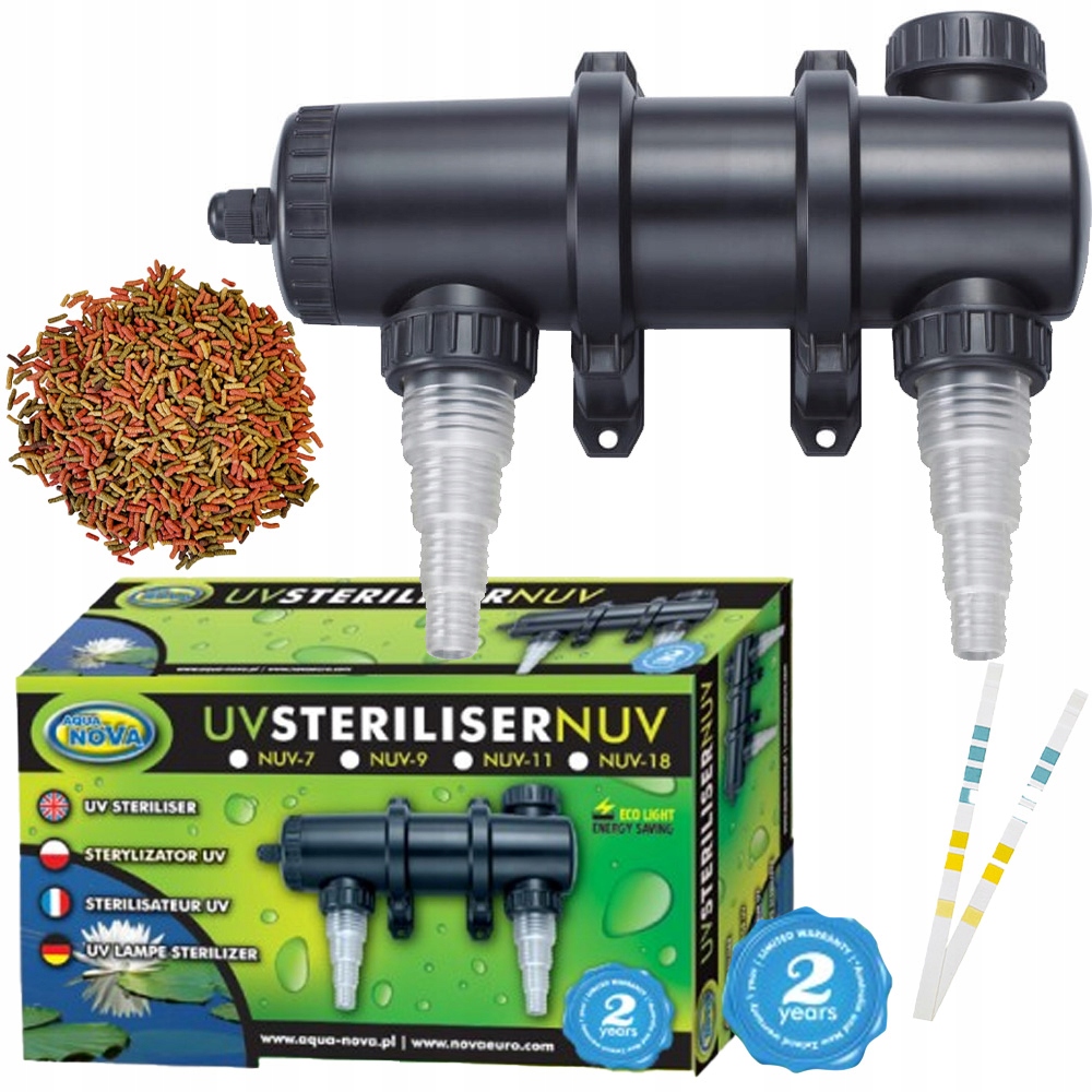 Aqua Nova Uv lampa sterilizátor na řasy Uv-c 7W bonus