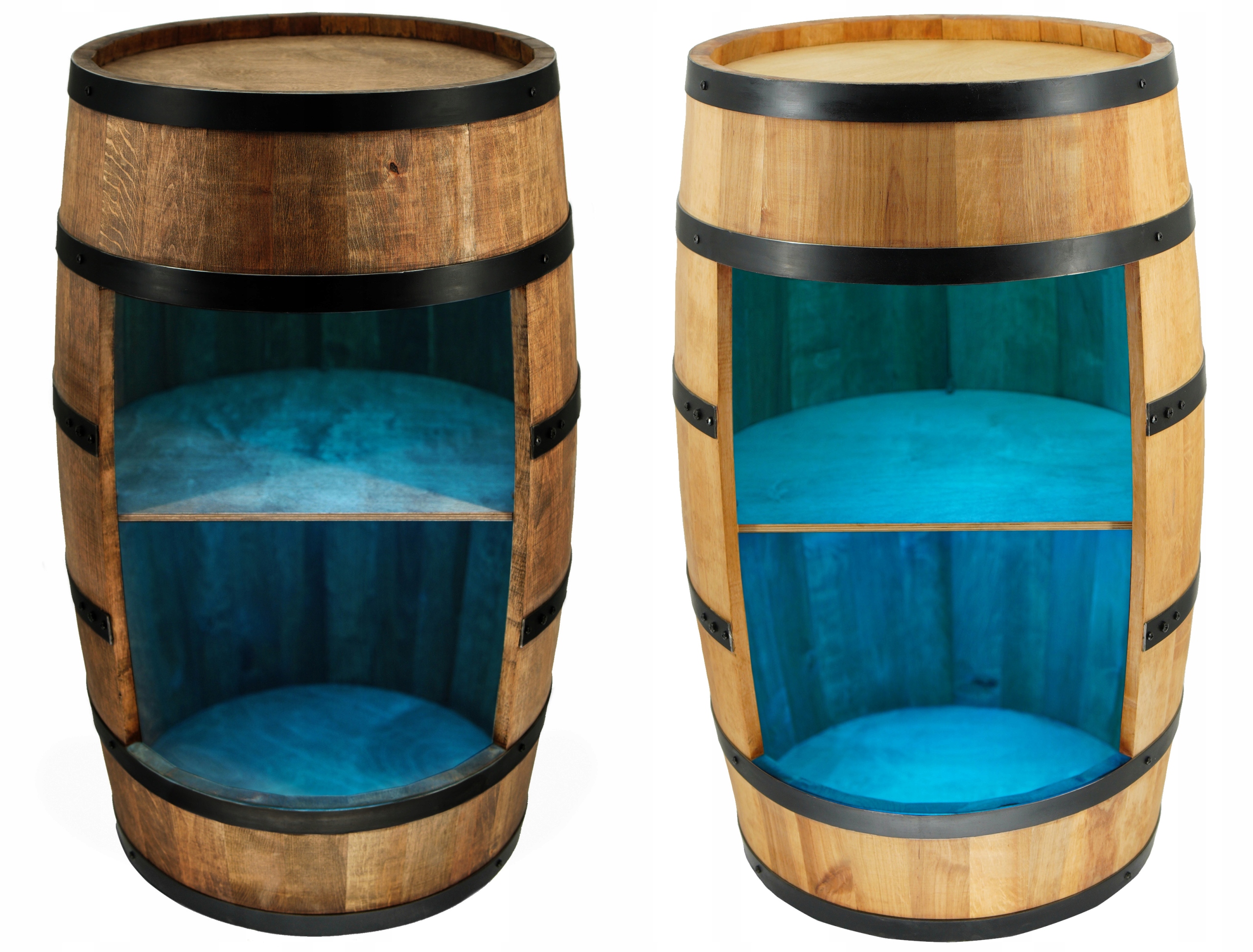 Drewniany barek z beczki z podświetleniem LED RGB Marka Creative Cooper