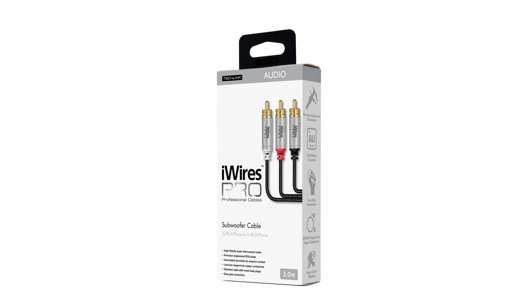 

Techlink iWires 1xRCA/2xRCA typu Y do suba 3m