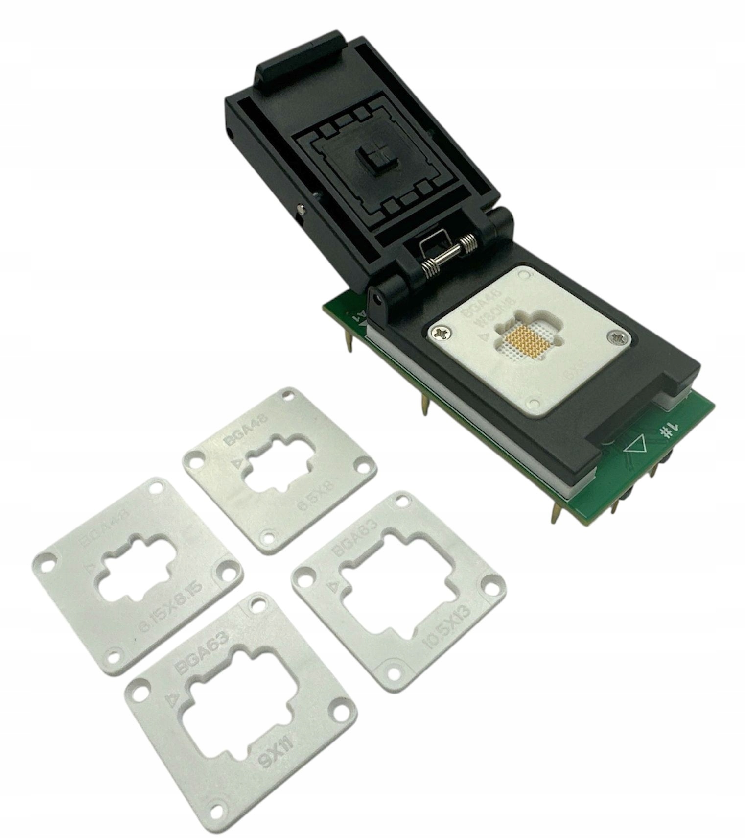 Adaptér BGA48-0.8 Nor BGA63-0.8 Nand Flash Zif pro XGecu T76 5 rámečků