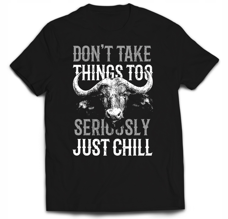 

Tshirt bawół stado chill keep calm buffalo byk 4XL