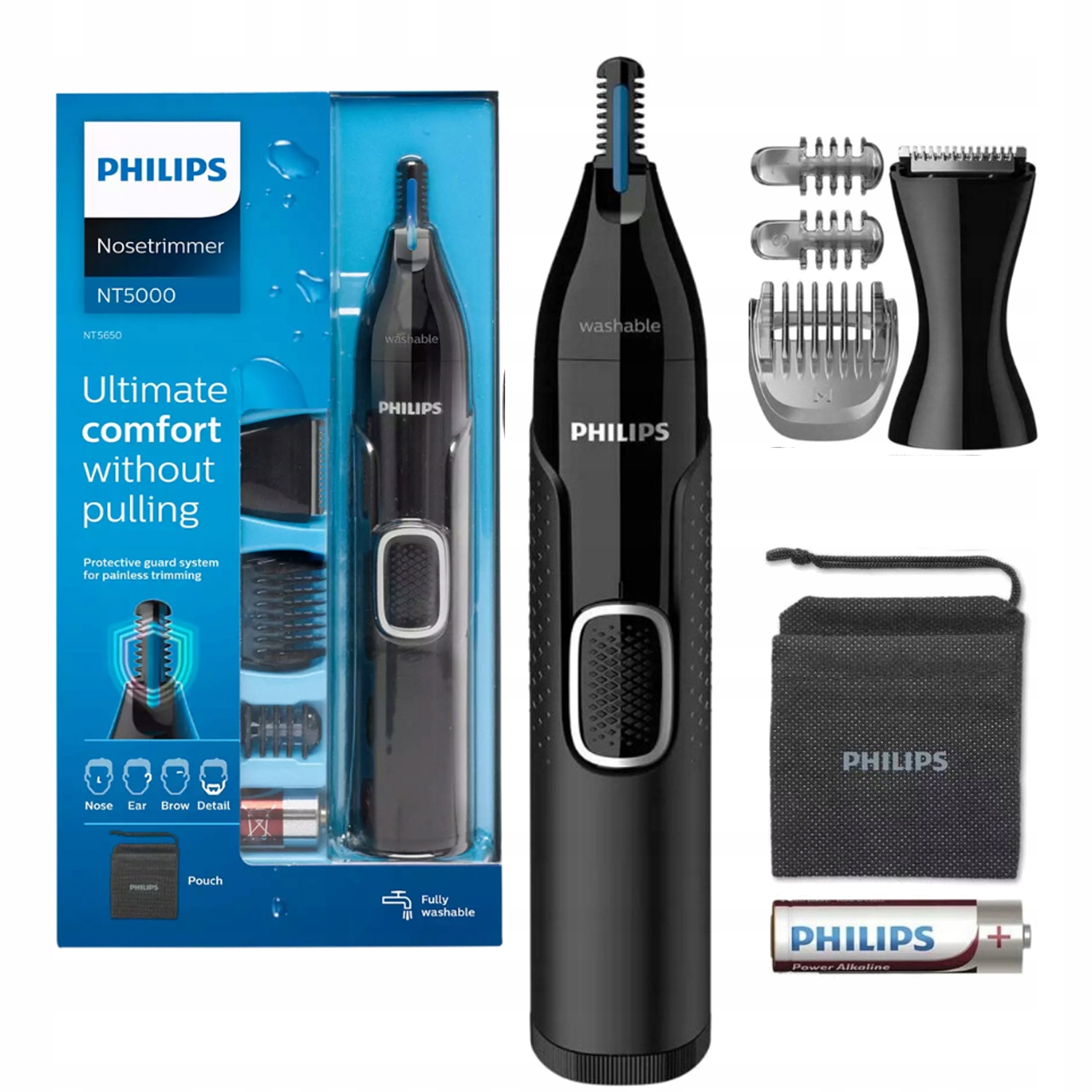 Trymer Do Nosa Brody Uszu Philips Wodoodporny Na Mokro Sucho Etui