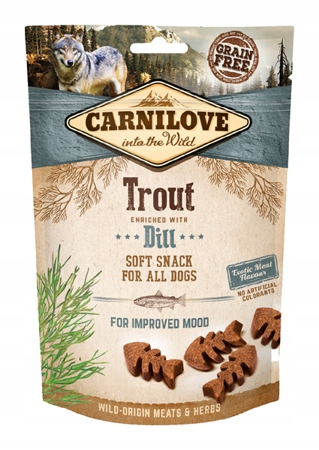 CARNILOVE Snack Dog Soft Trout Dill 200g
