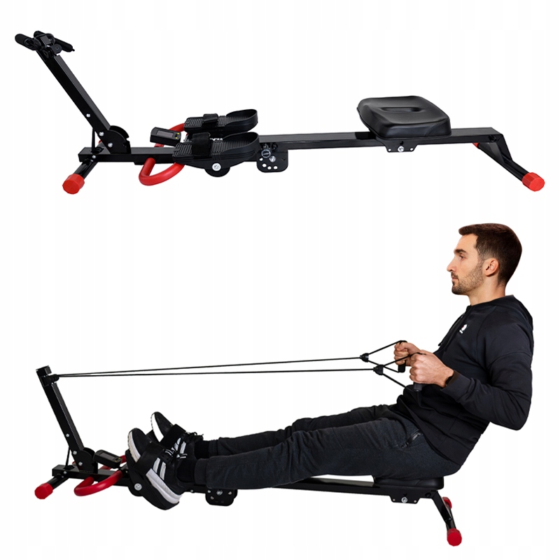 WIOŚLARZ DO ĆWICZEŃ TRENAŻER REGULOWANY DOMOWY SKŁADANY 4W1 WYŚWIETLACZ EAN (GTIN) 5905186127822