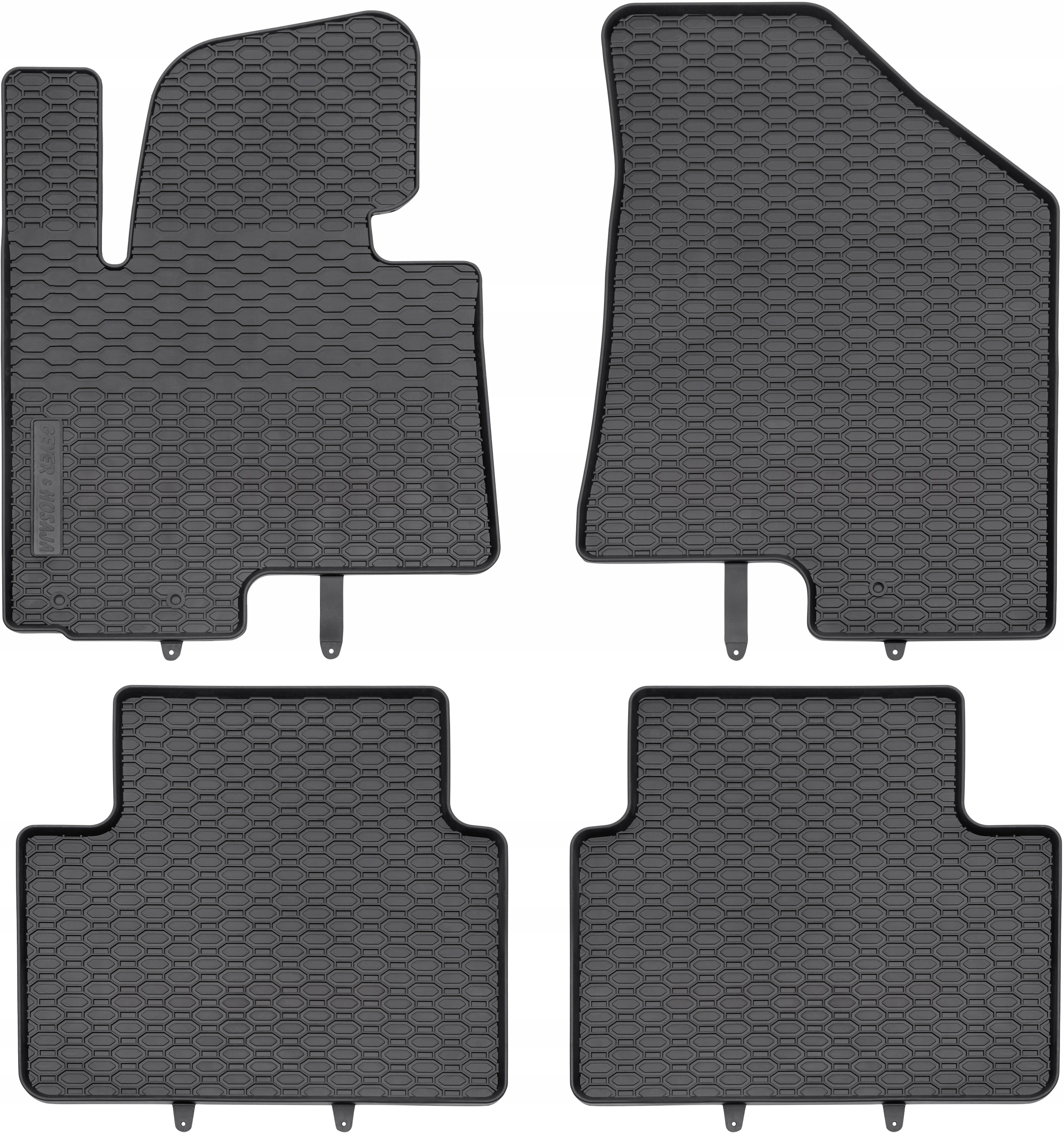 Dywaniki gumowe Kia Sportage III (2010-2016) komplet 830/4C czarne