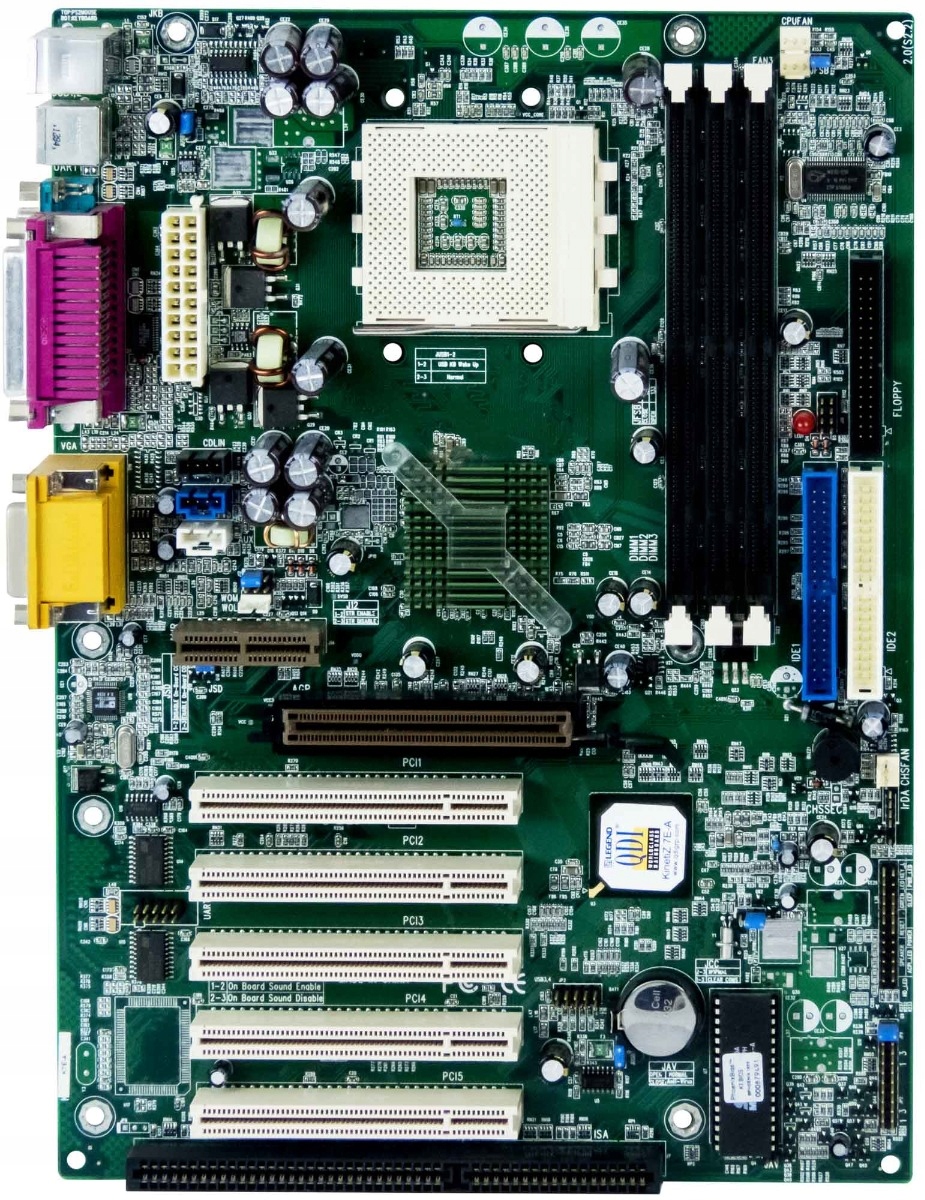 Qdi K7E-A Socket 462 Sdram Agp Pci Isa