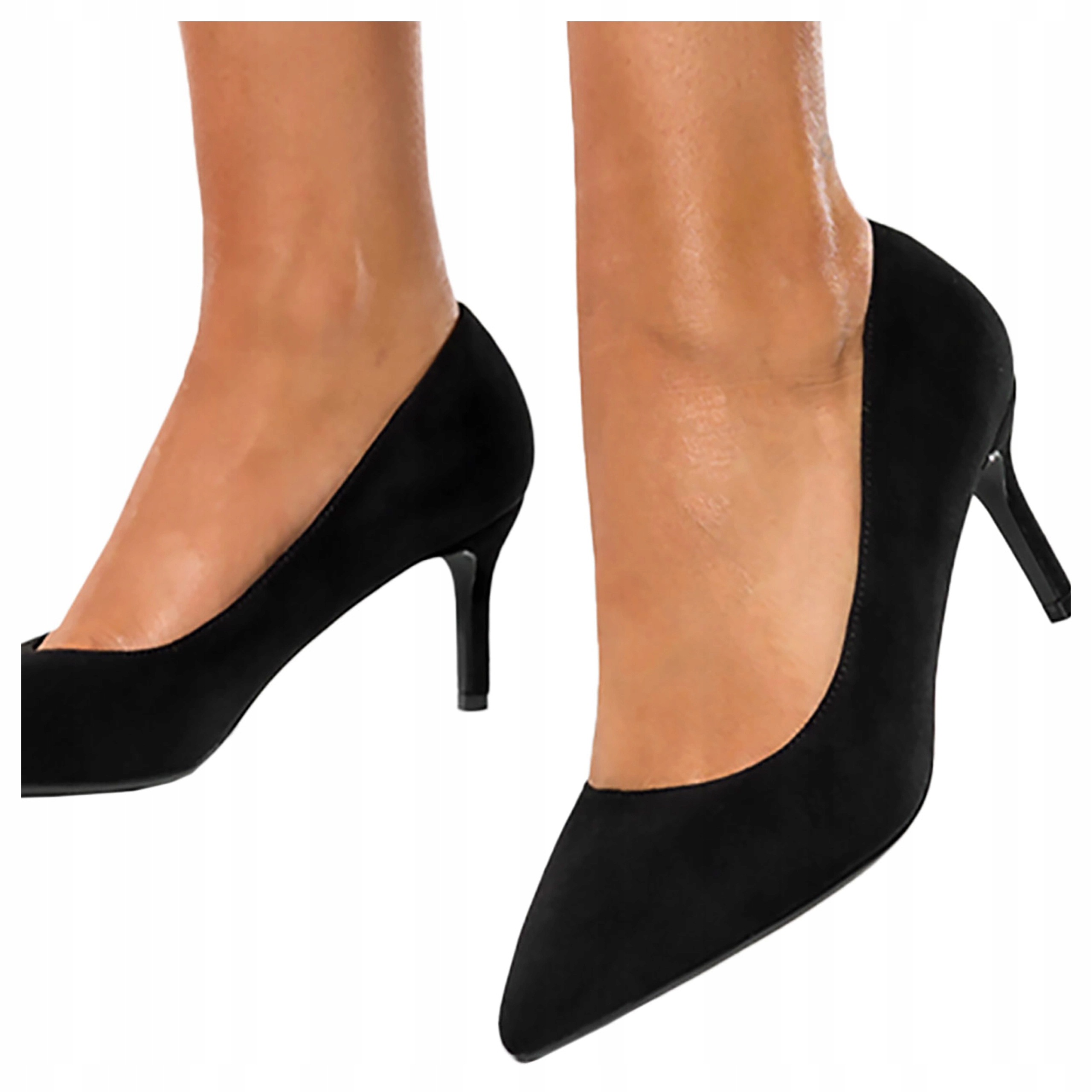 Dámské černé lodičky Klasické pohodlné Kožená Vložka vel. 41