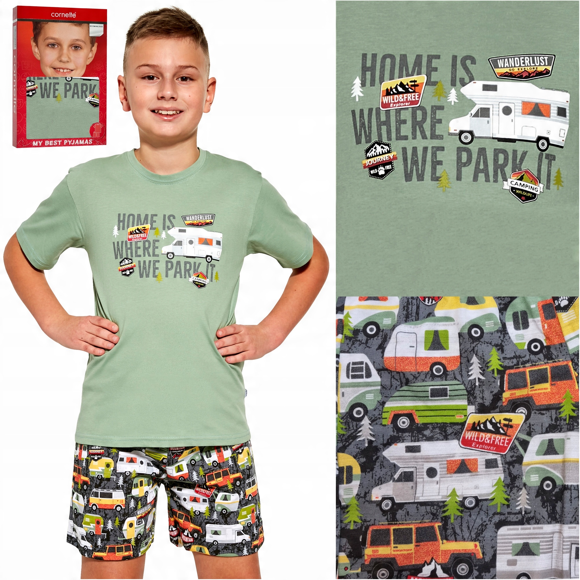 

Piżama chłopięca Cornette 789/98 Camper 110-116