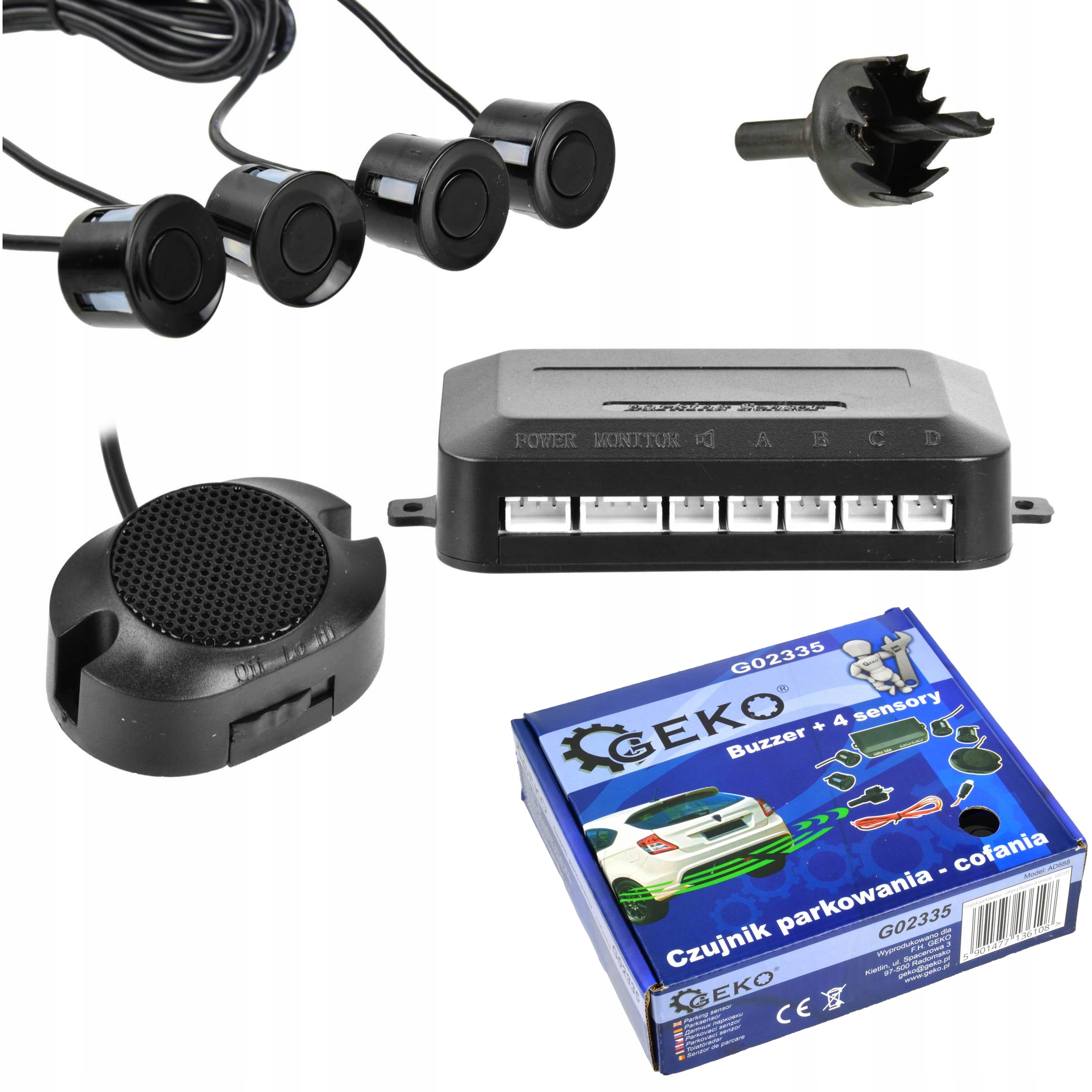 

Czujnik Parkowania Cofania Buzzer 4 Sensor