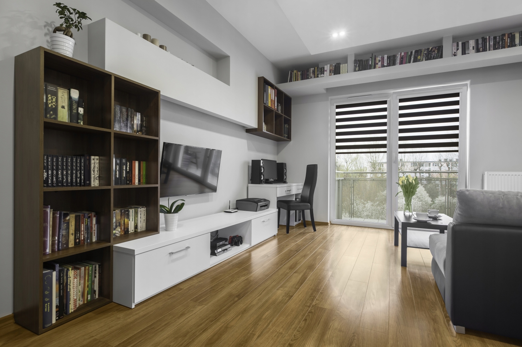 ROLETA DZIEŃ NOC W KASECIE Z PROWADNICAMI 128x130 Marka inna marka