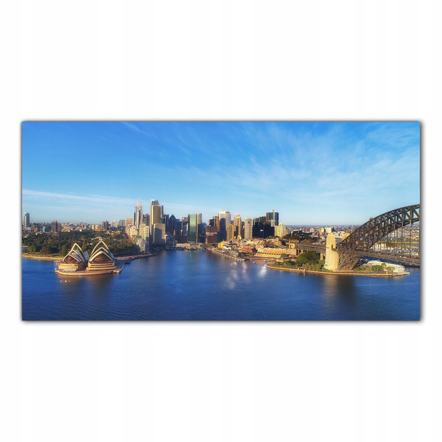 Město Krajina Voda 100x50 Panel sklo do kuchyně